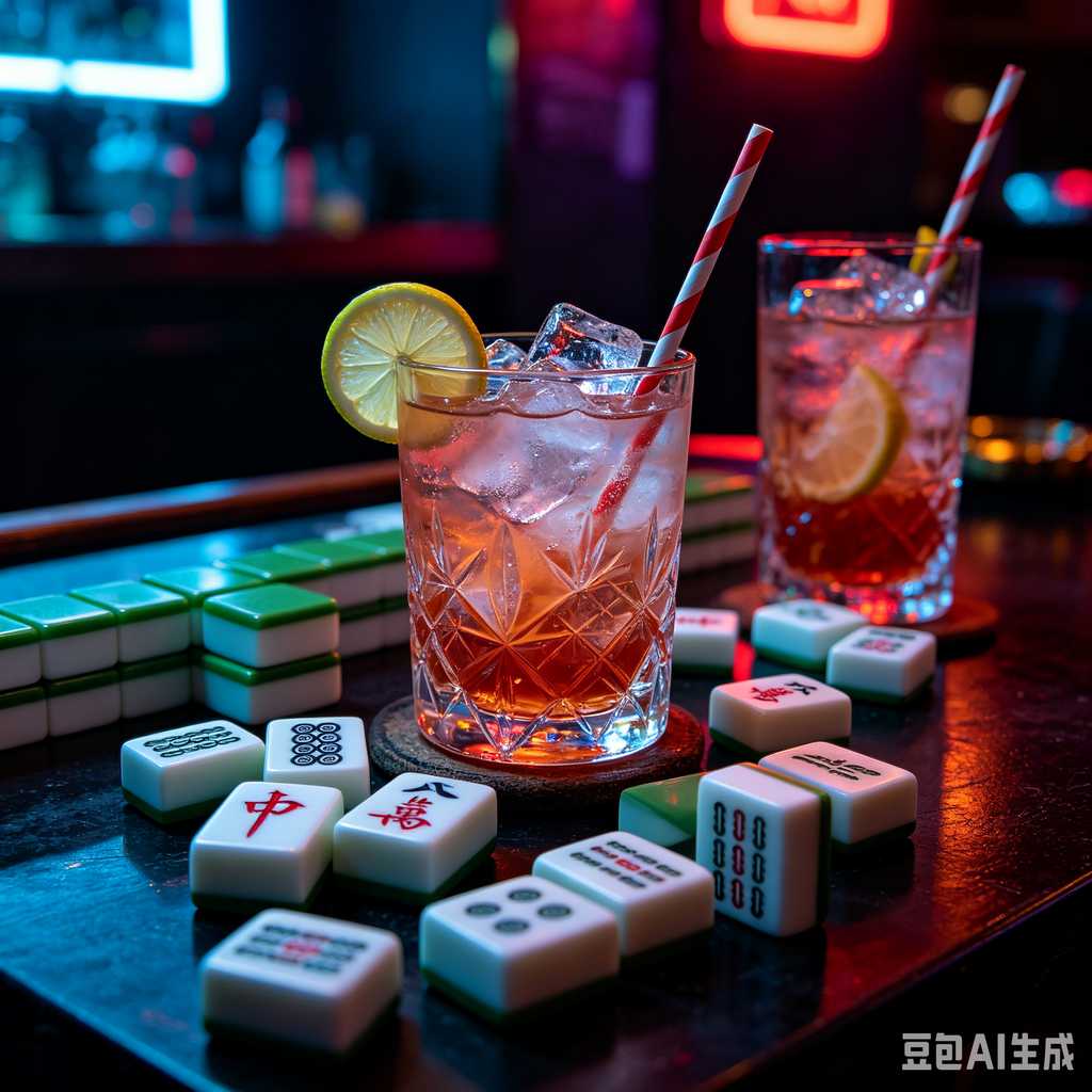 stylish text mahjong set