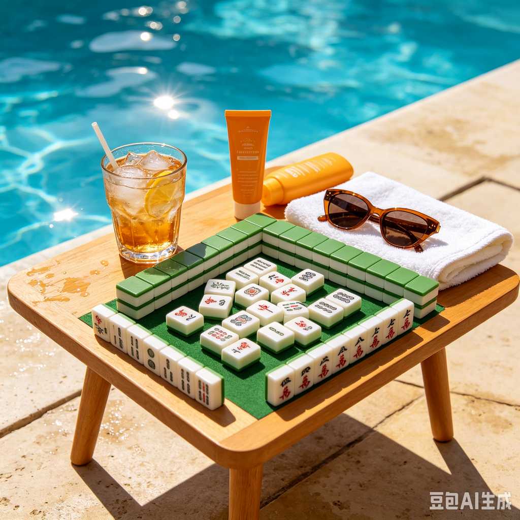 gradient pink mahjong tiles