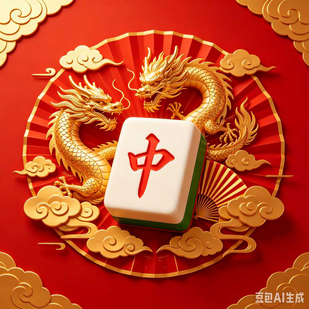 mahjong set with dice and chips
